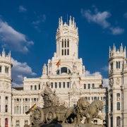 Madrid Place Cibeles Espagne Europe Voyage