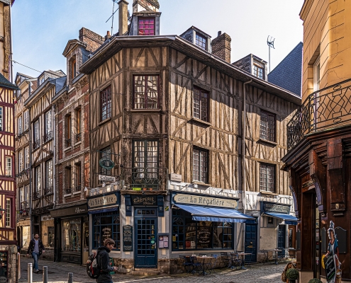 Maisons typiques de Rouen Normandie France Europe Voyage