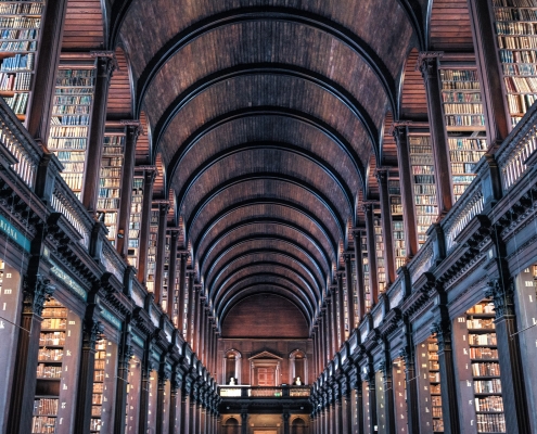 Bibliothèque de Dublin Irlande Europe Voyage