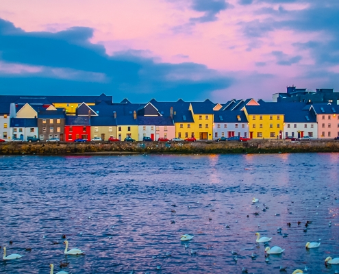 Galway maisons colorées Irlande Europe Voyage