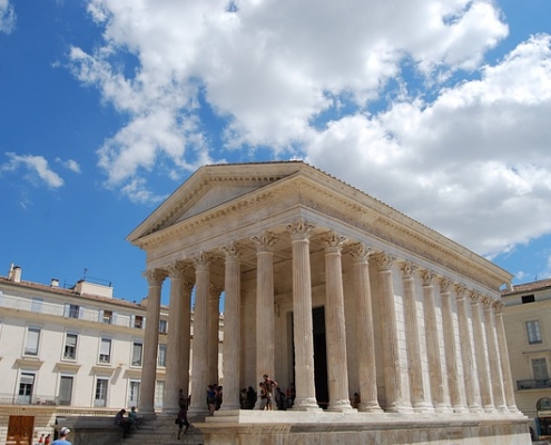 Nimes temple France Europe Voyage