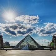 Pyramide du Louvre Paris France Europe Voyage