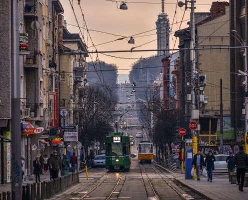 Sofia tramway Roumanie Europe Voyage