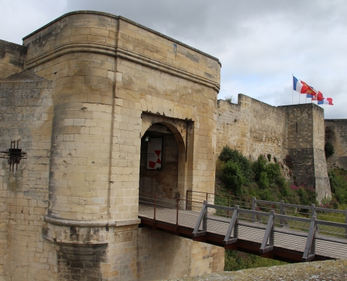 Pont Levis château Caen France Voyage