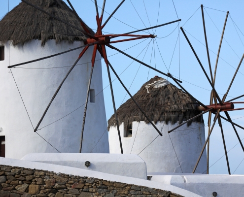 Moulins à vent Mykonos Grèce Europe Voyage