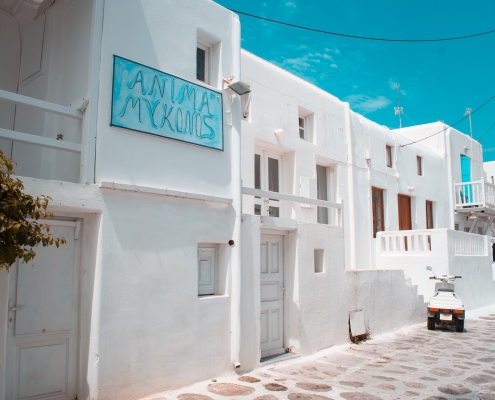 Ruelle Mykonos Grèce Europe Voyage