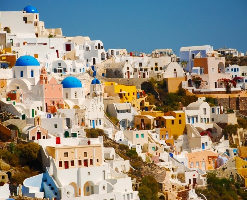 Ville de Oia Santorin Grèce Europe Voyage