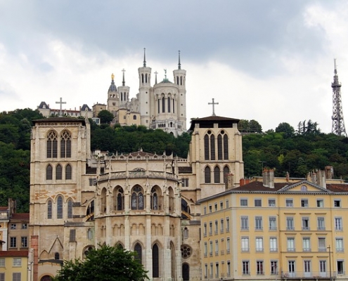 Cathédrale Lyon France Europe Voyage
