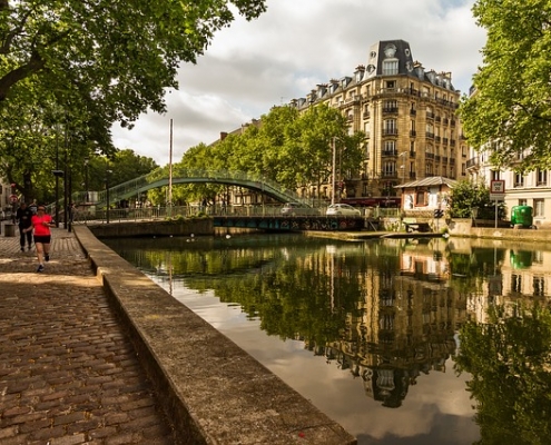 Paris Canal Saint Martin France Europe Voyage