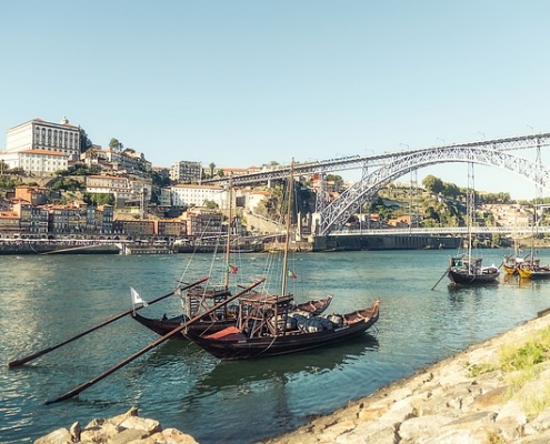 Vue sur le Pont Dom Luis Porto Portugal Europe Voyage
