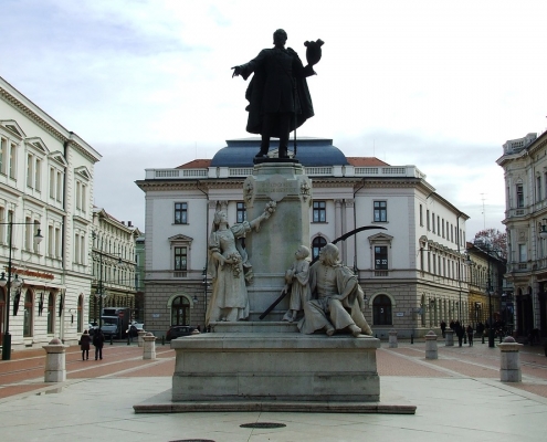 Statue Kossuth, Szeged Hongrie Europe Voyage