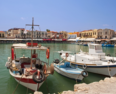 Port de Rethymnon Crète Europe Voyage