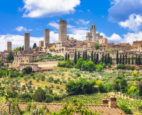 San Gimignano, village typique de Toscane Italie Europe Voyage