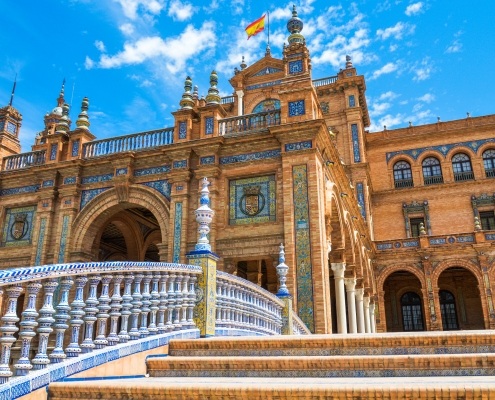 Plaza De Espana à Seville, Espagne Europe Voyage