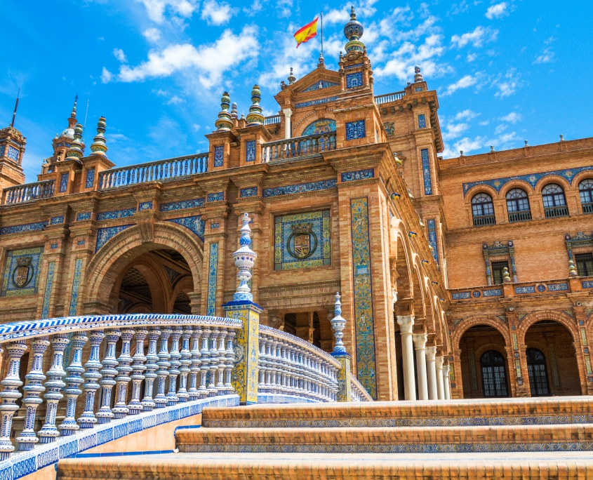 Plaza De Espana à Seville, Espagne Europe Voyage