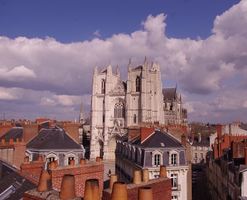 Vue de Nantes, France Europe Voyage