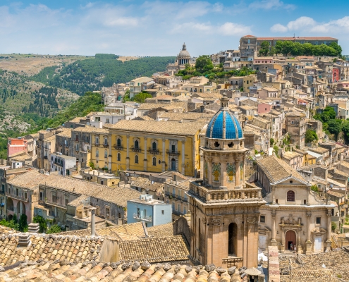 Vue panoramique de Ragusa Sicile Europe Voyage