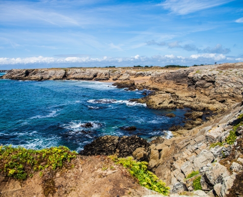 Vue de la côte bretonne Bretagne France Europe Voyage