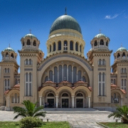 Vue de Saint Andrew Church, the largest church in Greece, Patras, Peloponnese, Grèce Europe Voyage