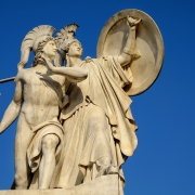 Statue de la déesse Athèna Athènes Grèce Europe Voyage